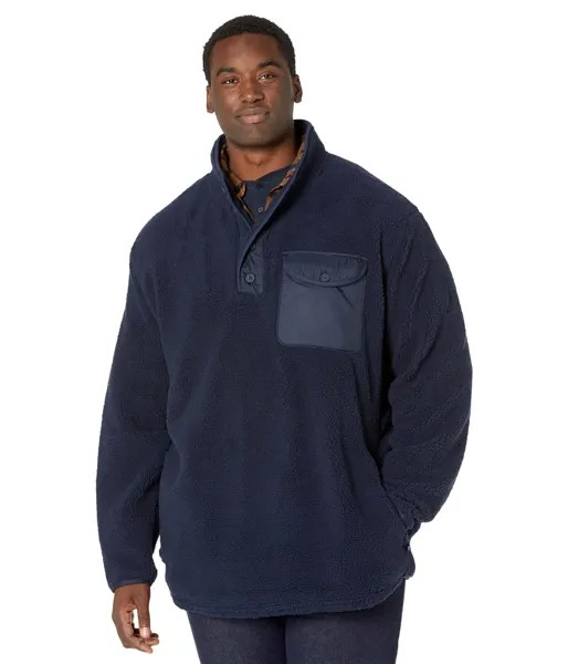 Пуловер Nautica Big & Tall, Big & Tall 1/4 Button Sherpa Fleece