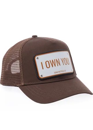 Бейсболка John Hatter & Co 1023 I OWN YOU CAP UNI бежевый+белый