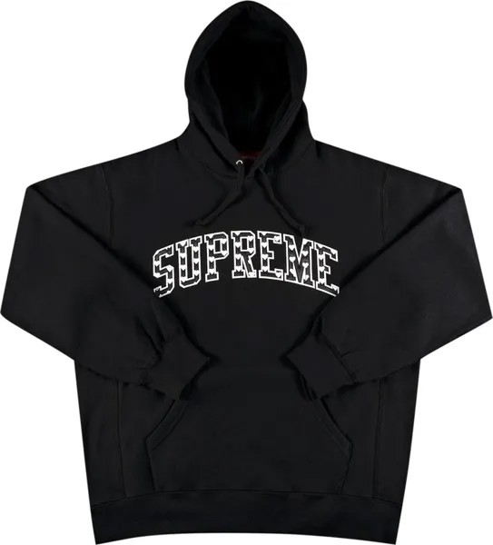 Толстовка Supreme Hearts Arc Hooded Sweatshirt 'Black', черный