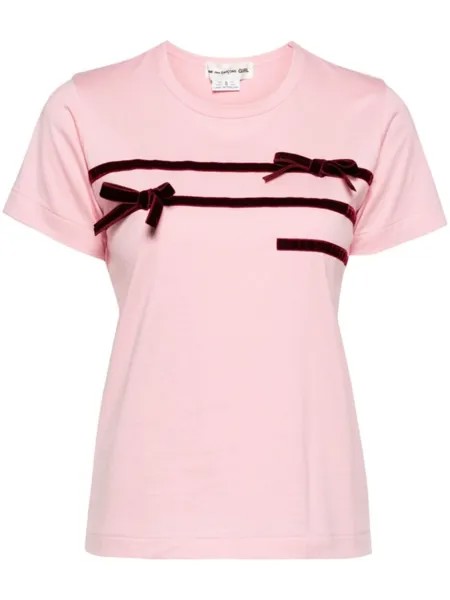 Comme Des Garçons Girl футболка с лентой, розовый