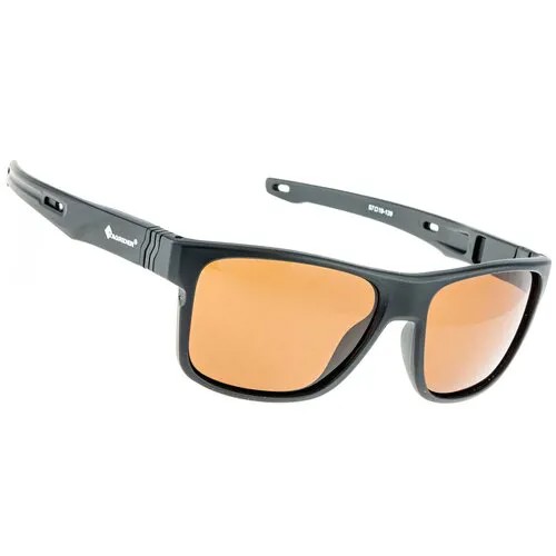 Солнцезащитные очки TAGRIDER, прямоугольные, спортивные, поляризационные, с защитой от УФ, черный