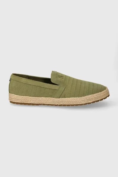 TH ESAPDRILLE CLASSIC SUEDE замшевые эспадрильи Tommy Hilfiger, зеленый