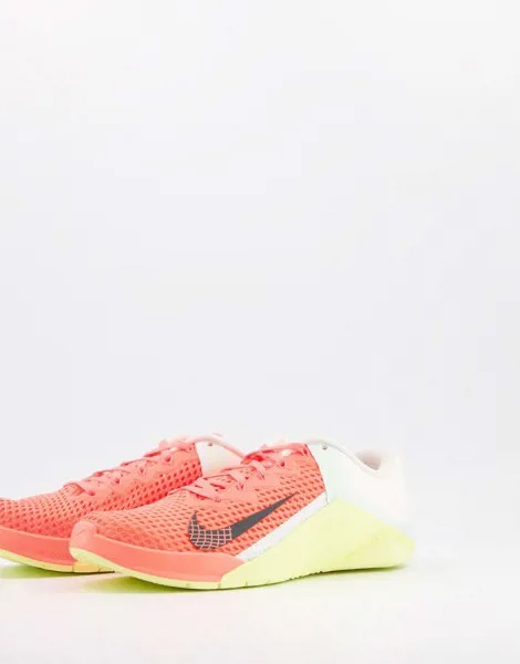 Оранжевые кроссовки Nike Training Metcon 6-Оранжевый цвет