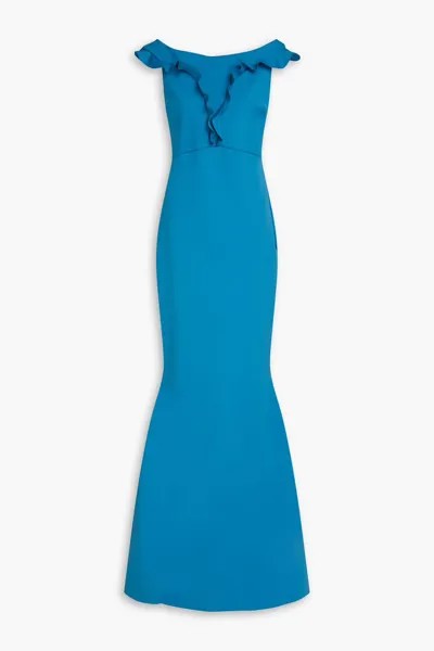 Платье с аквалангом Perna с оборками Chiara Boni La Petite Robe, цвет Storm blue