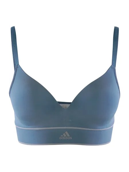 Бюстгальтер без косточек adidas WIRELESS BRA 1er Pack, серо голубой