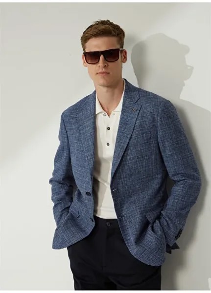 Синяя мужская куртка Slim Fit BBSP23MBL006 Brooks Brothers, синий