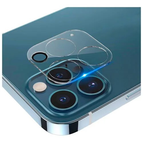 Противоударное стекло для защиты задней камеры iPhone 12 Pro Max / Защитное стекло на камеру Эпл Айфон 12 Про Макс (Прозрачный)