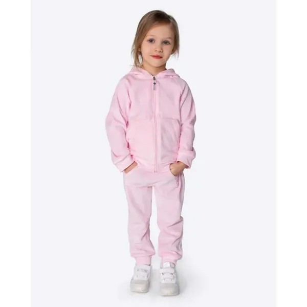 BabyBunny Детский велюровый костюм (брюки, толстовка на молнии) с ушками