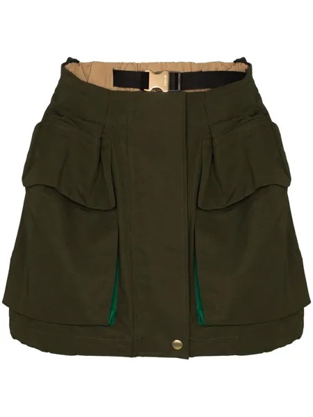 Sacai юбка-шорты с карманами карго