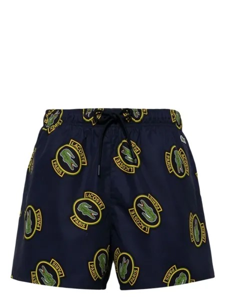 Плавки-шорты с логотипом Lacoste, синий
