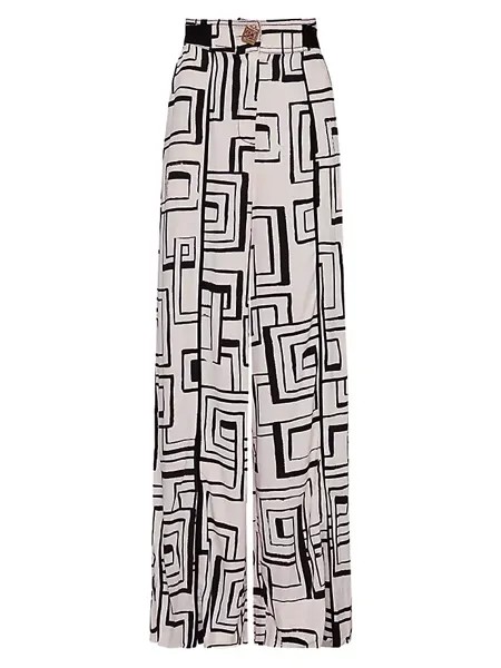 Широкие брюки Vortex с абстрактным принтом Aje, цвет abstract penrose
