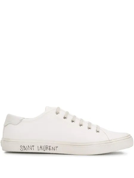 Saint Laurent кеды Malibu, белый
