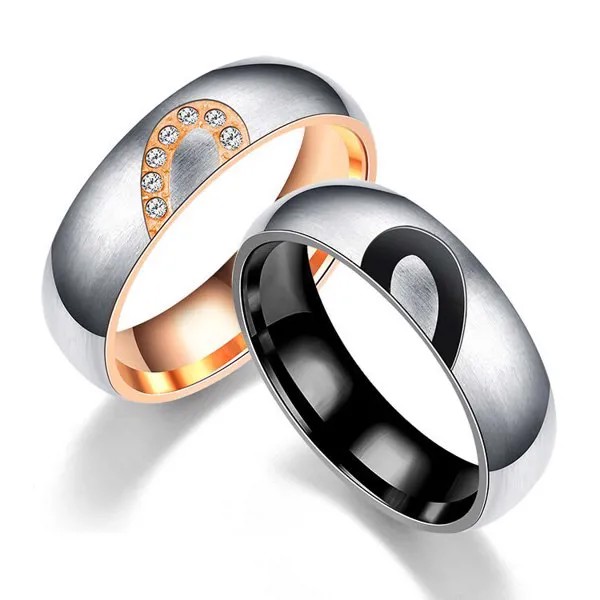 Популярные украшения, милые персиковые женские кольца в форме сердца с регулируемым размером, свадебные кольца для женщин и девушек, кольца...