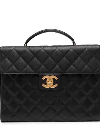 Chanel Pre-Owned стеганый портфель 1997-го года с логотипом CC