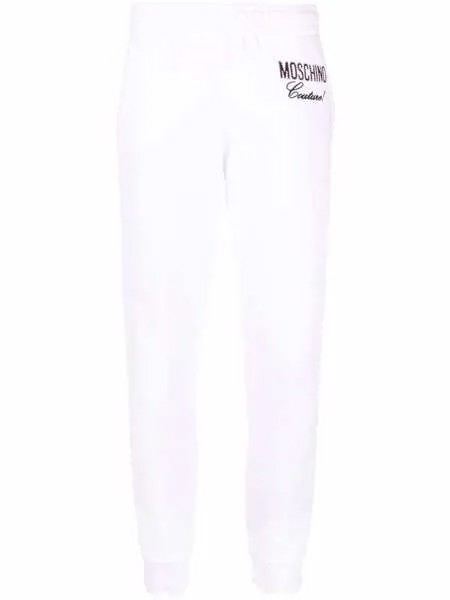 Moschino спортивные брюки Couture с вышитым логотипом