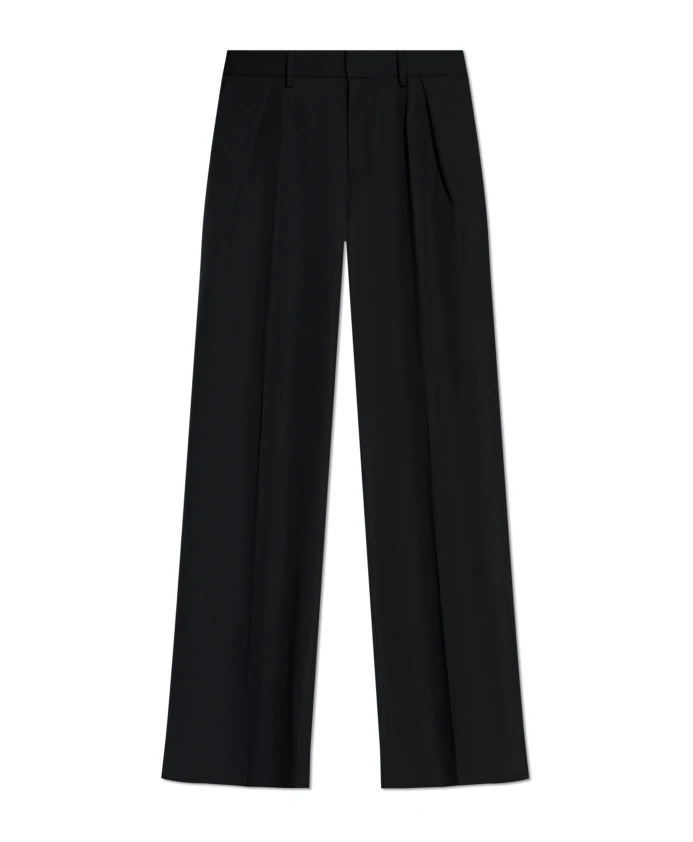 Шерстяные брюки Dsquared2, черный