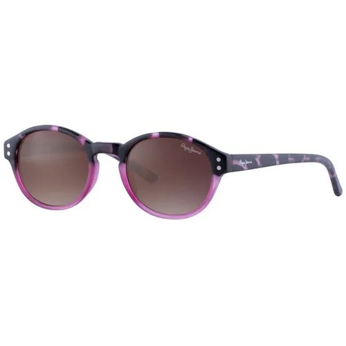 Солнцезащитные очки Pepe Jeans, овальные, оправа: пластик, для женщин, розовый
