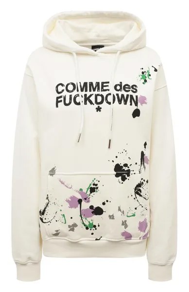 Хлопковое худи Comme des Fuckdown