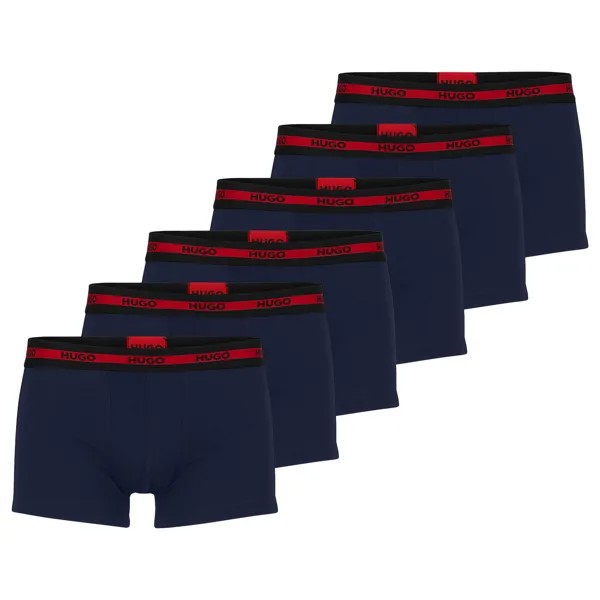Боксеры HUGO Boxershort 6 шт, синий