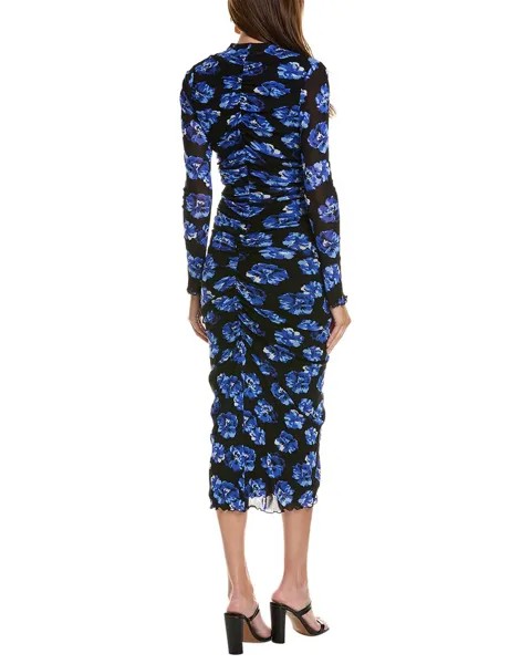 Платье макси Diane von Furstenberg Alabama, синий