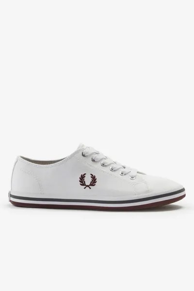 Кроссовки Kingston из твила Fred Perry, белый