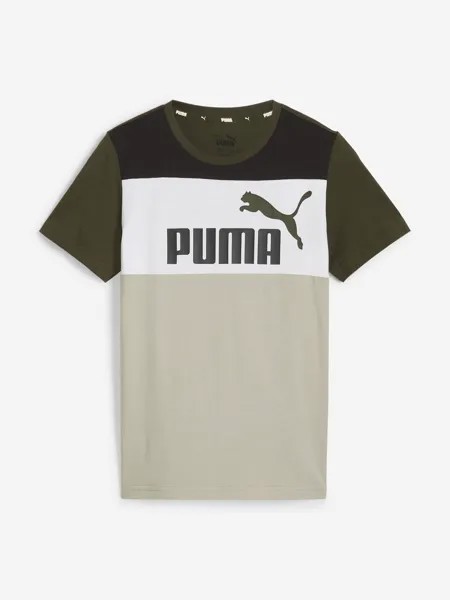 Футболка для мальчиков PUMA ESS+ Block, Зеленый