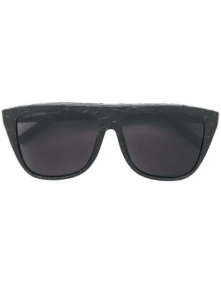 Saint Laurent Eyewear солнцезащитные очки в оправе с тиснением