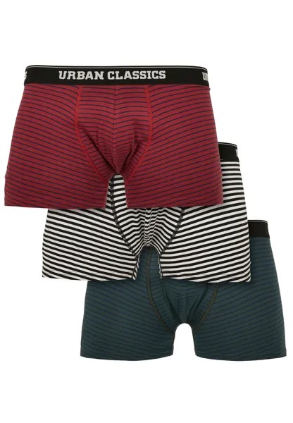 Боксеры Urban Classics Boxershorts, цвет btlgrn/dblu+brgd/dblu+wht/blk