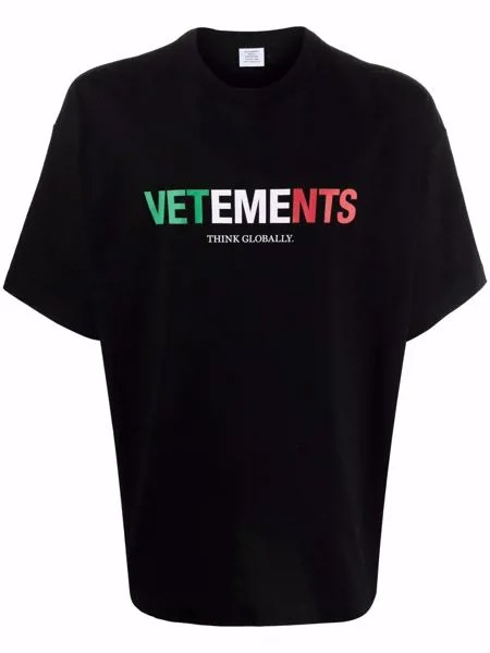 VETEMENTS футболка с логотипом