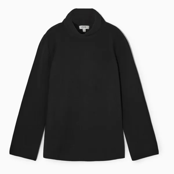 Свитер COS A-line Funnel-neck, черный