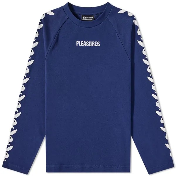 Футболка PLEASURES Long Sleeve Playboy Raglan Tee