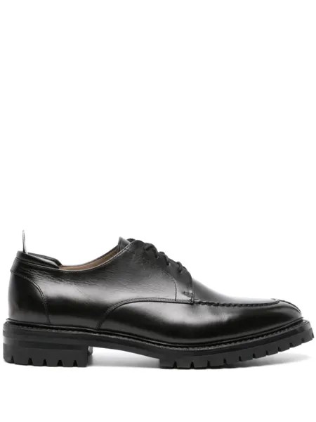 Thom Browne дерби с миндалевидным носком, черный