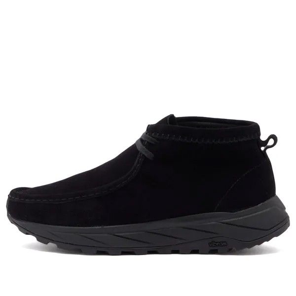 Туфли броги Clarks Originals Wallabee Eden, цвет Black Suede