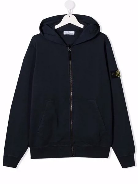 Stone Island Junior куртка с нашивкой-логотипом