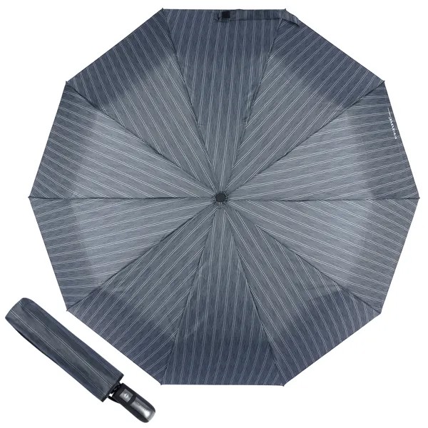 Зонт складной мужской автоматический Ferre 577-OC серый