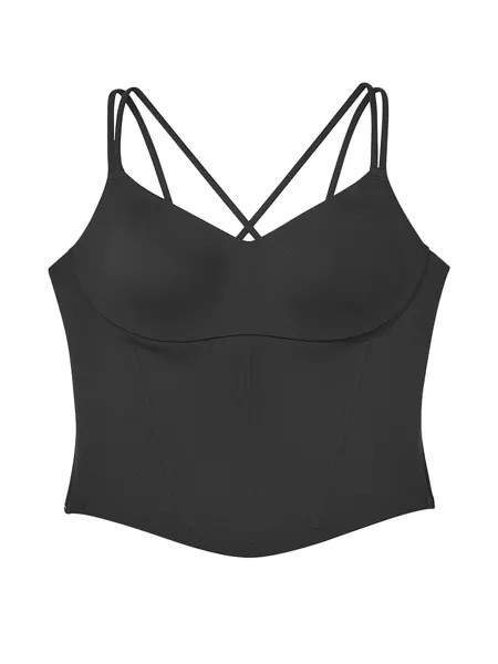 Топ спортивный Victoria's Secret VS Elevate Corset Tank, черный