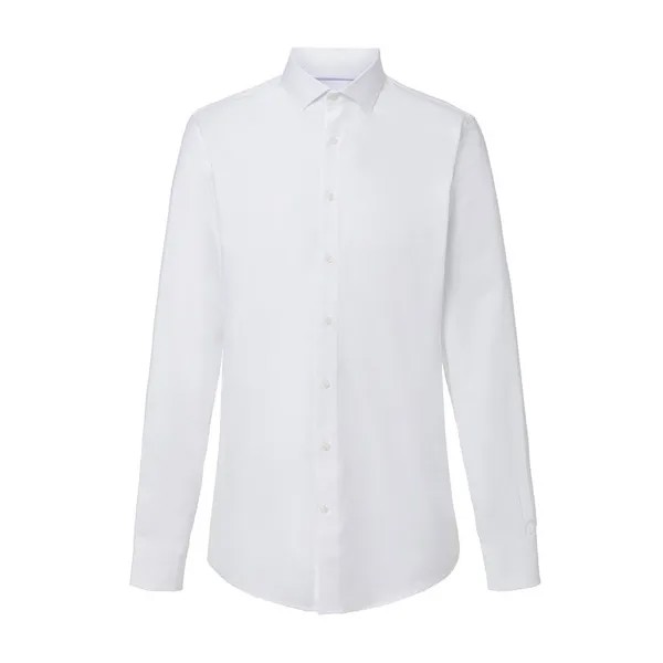 Рубашка с длинным рукавом Hackett Poplin Slim DC, белый