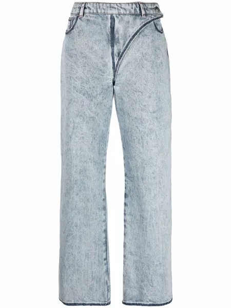 Nina Ricci прямые джинсы с ремешками
