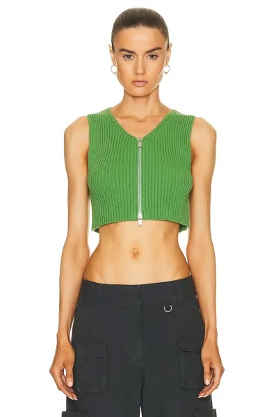 Топ Jil Sander Cropped Tank, цвет Light Pastel Green