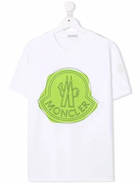 Moncler Enfant футболка с логотипом