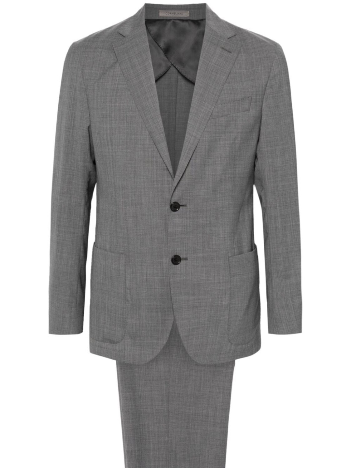 Corneliani костюм с однобортным пиджаком, серый