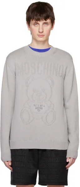 Серый свитер This Is Not A Moschino Toy