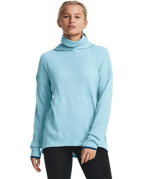 Худи Under Armour Waffle Funnel, цвет Blizzard/Varsity Blue