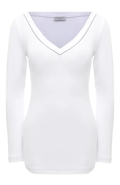 Хлопковый лонгслив Brunello Cucinelli