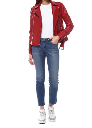 Кожаная куртка женская VENETTI LEATHER&FUR 3011/60 красная 44