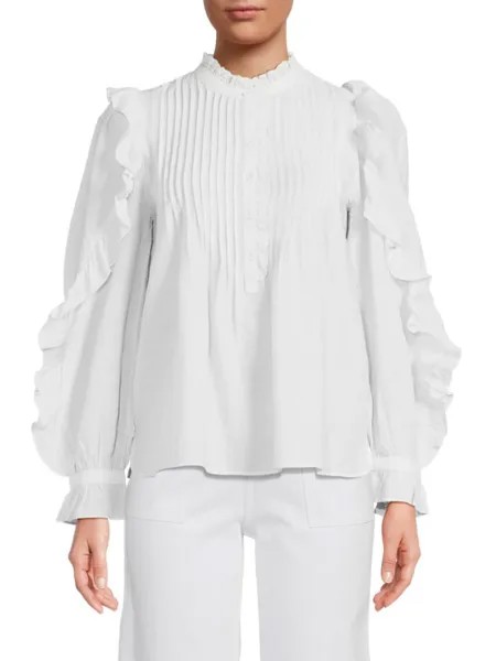 Блузка с защипами и рюшами Timmy Tomboy Zadig & Voltaire, цвет Ciel