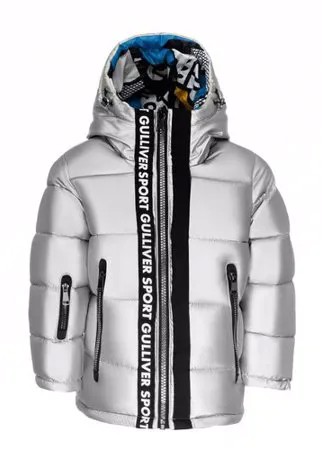 Двухсторонняя куртка Gulliver, размер 98*52*48, цвет серебряный