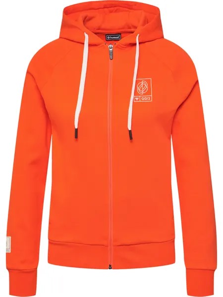 Толстовка Hummel Hoodie Hmlgg12 Sweat Zip Hoodie Woman, цвет CHERRY TOMATO