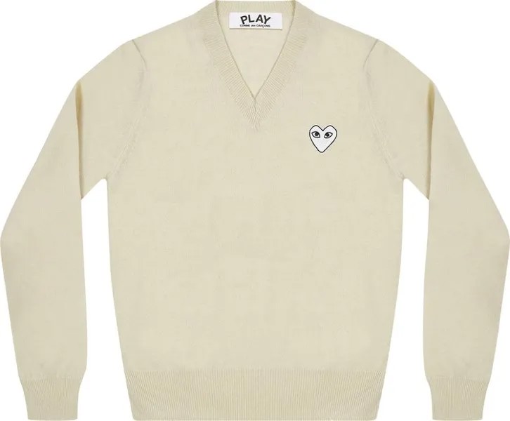 Пуловер Comme des Garçons PLAY Heart Pullover 'Beige', загар