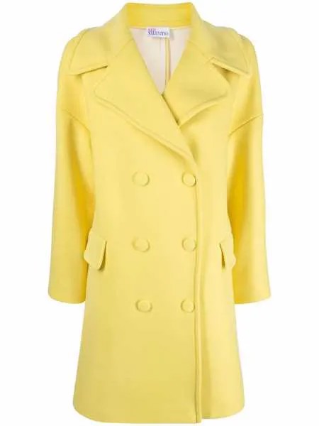 RED Valentino notched lapels double-breasted coat